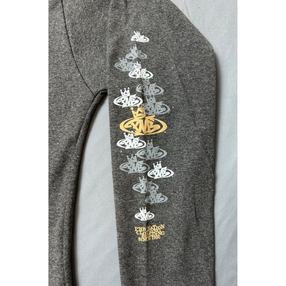 Vintage PNB Nation Clothing Grey Long Sleeve Graphic T Shirt Women's Size M NEW - Picture 6 of 9